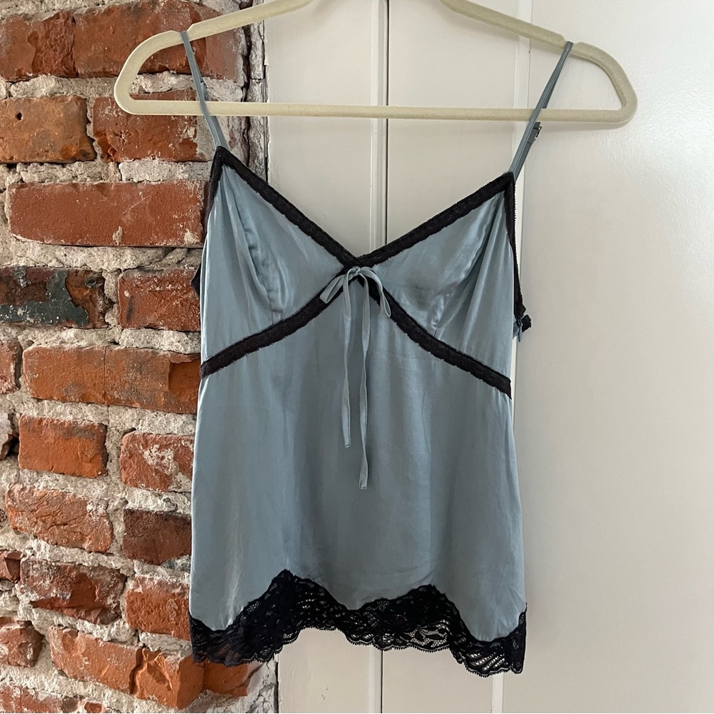 Vintage Y2k Banana Republic Silk Lace Camisole Top Size 0